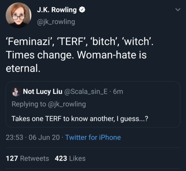 Just when you think you couldn’t love JK Rowling more...