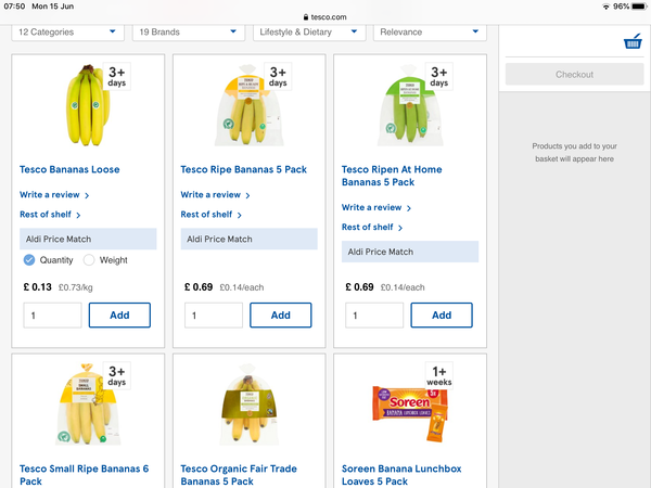 How does Tesco (mis)count number of items?
