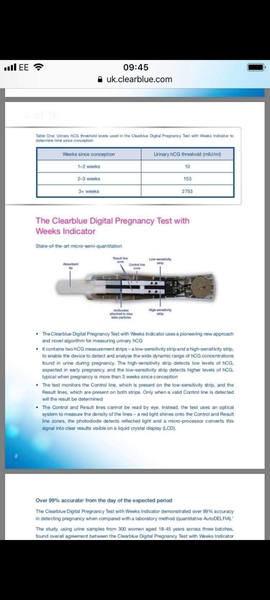 Very early pregnancy - clear blue with weeks