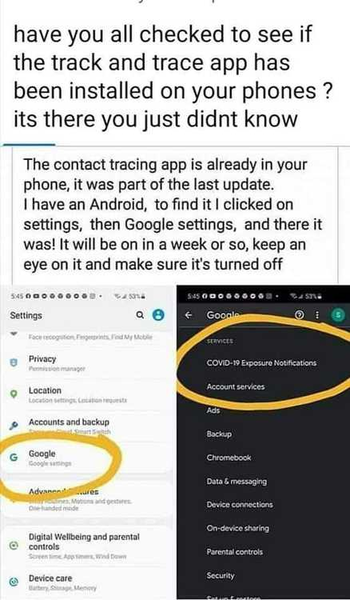 Got an Android phone ? Hows that tracking going ?
