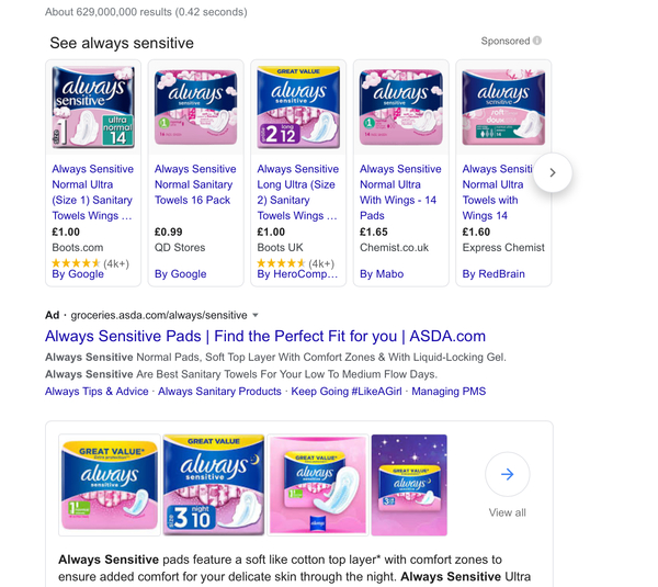Superdrug person who menstruate