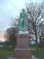 The Queen Victoria statue in Leeds