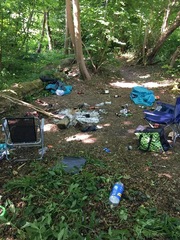 Dumping rubbish
