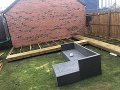 (Picture attached)Fell out with neighbours over a garage wall. Help!!