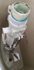 Plumbing help. Replacing toilet flush system.