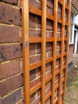 Is this trellis put up correctly?