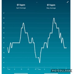 Tracking your cycle and possible bfp with rhr on Fitbit.