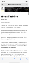 BLM defunding of the police.