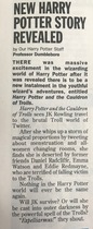 Private Eye - Harry Potter and the Cauldron of Trolls, Fantastic Beasts..