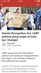 BBC article claiming self id already exists