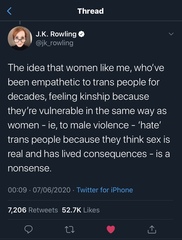 To think JK Rowling is a fabulous human being