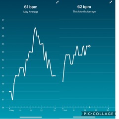Tracking your cycle and possible bfp with rhr on Fitbit.