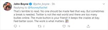 Rachel Rooney bullied off twitter