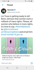 This is what TRA are circulating to act to the gender rights new this week
