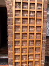 Is this trellis put up correctly?