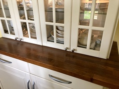 Wooden worktops in real homes