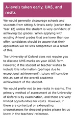 Oxford MAT - can it outweigh less than perfect A levels?