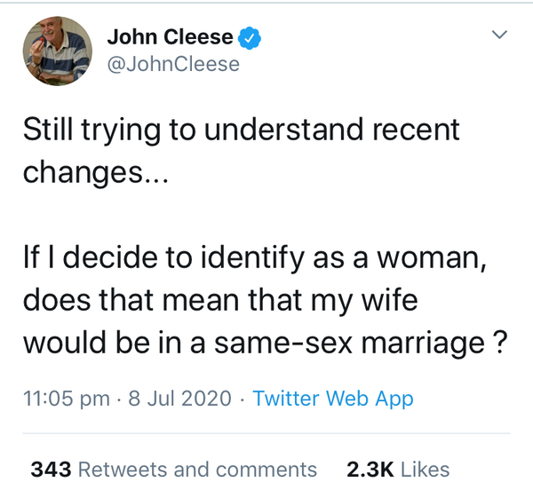 John Cleese asks a question