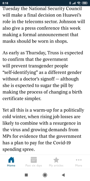 Times: snippet on GRA etc