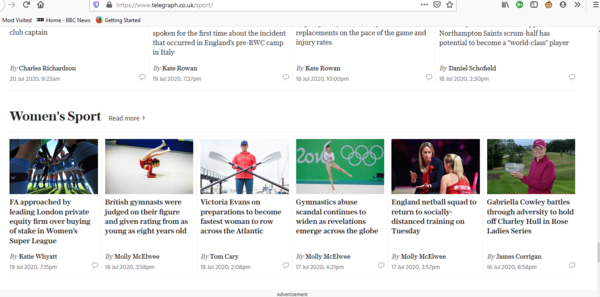 Women's Sport. Does it even exist?