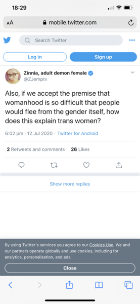 JKR has retweeted Times article re detransitioning