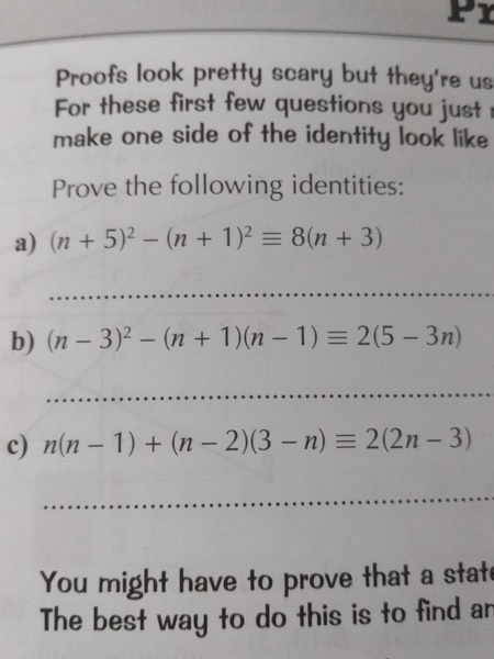 Algebraic Proof help