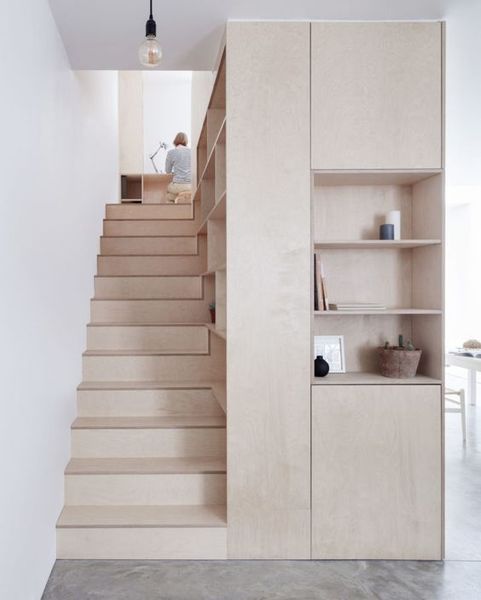 Plywood cabinetry and stairs - what flooring?