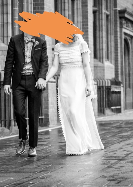 To ask for photos of your wedding dress?