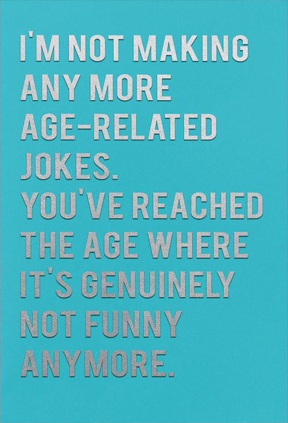 PIL birthday card. Should I be offended?!