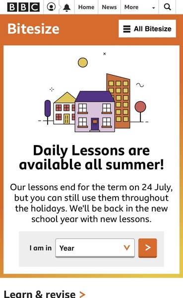 BBC Daily online lessons being removed on 27th July