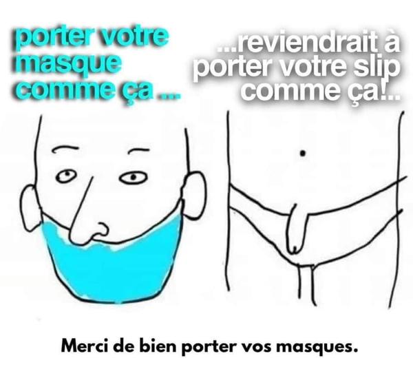 To think mask wearing is going to wear thin before long ?