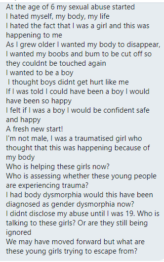 The effect of lockdown on transitioning teen girls