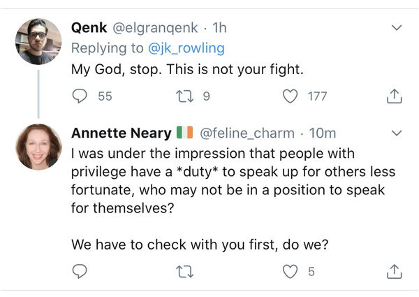 JKR has retweeted Times article re detransitioning