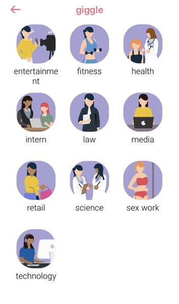 Giggle app - 'for girls only'