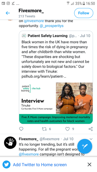 Black birthing people