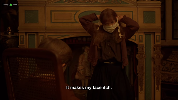 First ever anti-masker? Mary Lennox