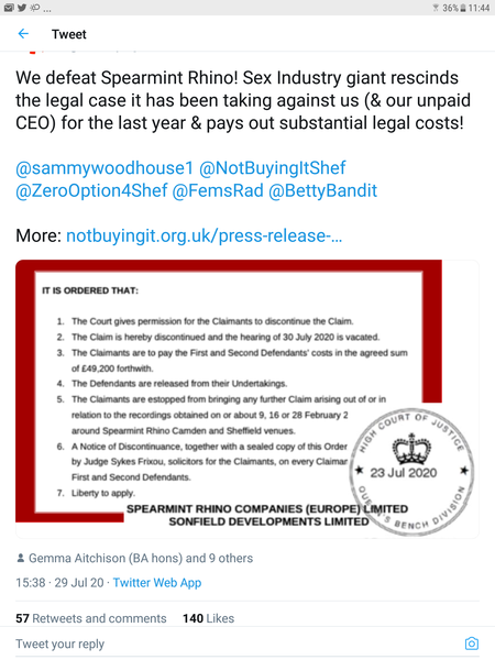 Not buying it - good news