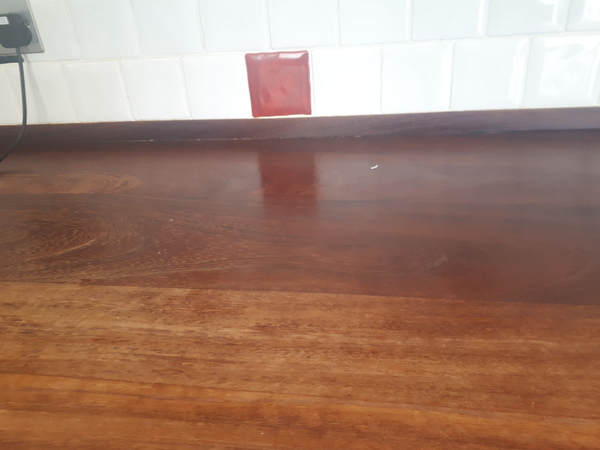 What do I do with my mahogany kitchen worktop?