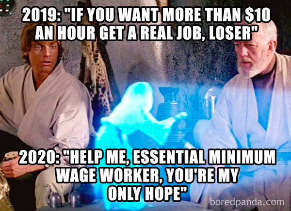Of your not a key worker, has it made you feel like your job is a bit worthless ?