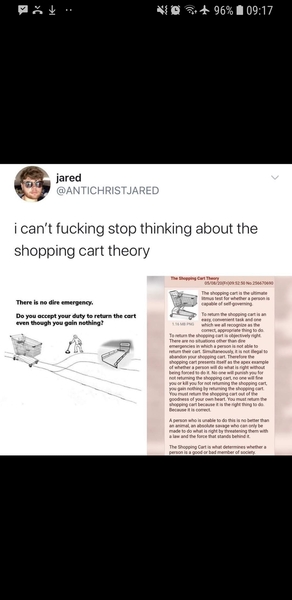 Do you dump the trolley or put it back?