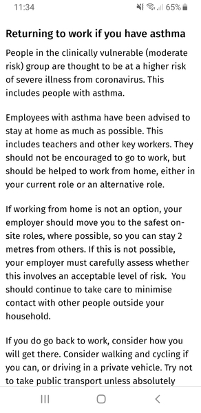 Nursery staff are positive - my colleague