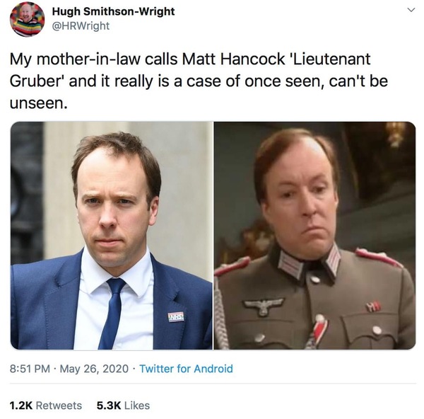 I have such a serious crush on Matt Hancock