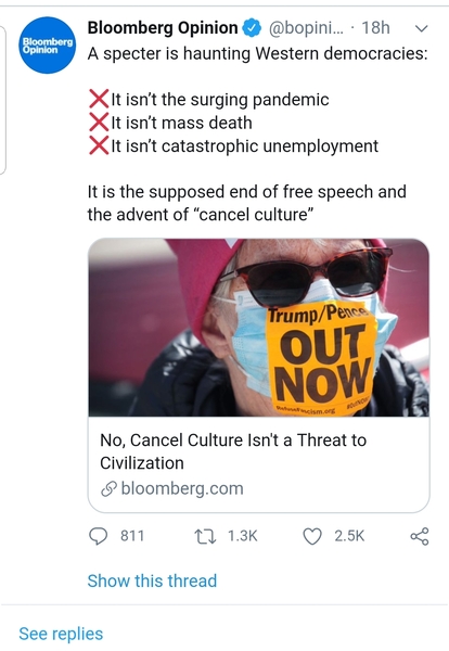 If they say cancel culture doesn't exist then surely it doesn't...erm no