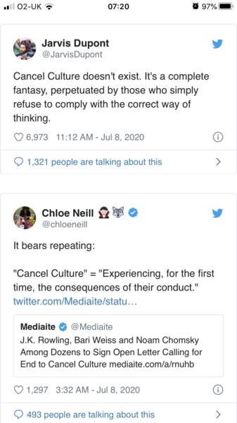 'Cancel' culture