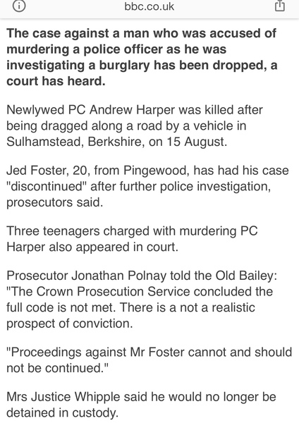 PC Harper killers sentenced