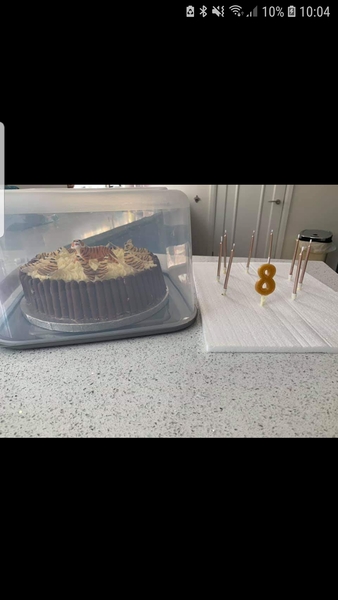 To let DS blow out his birthday cake candles this weekend ?