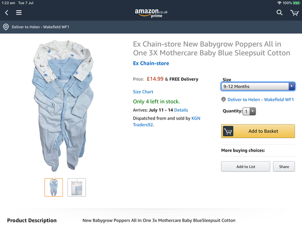 To ask where all the baby clothes have gone!