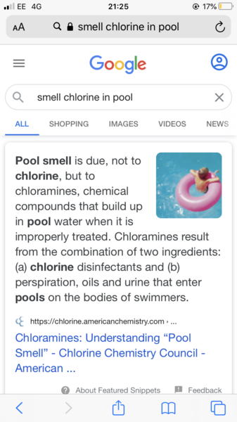 Pee in pool