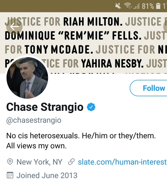 Chase Strangio and accusations towards JKR around Genocide.