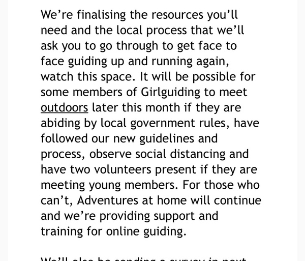 Girlguiding leaders (any age group)